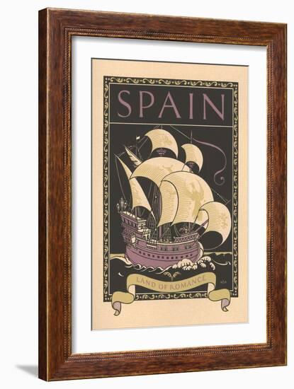 Travel Poster for Spain-null-Framed Art Print