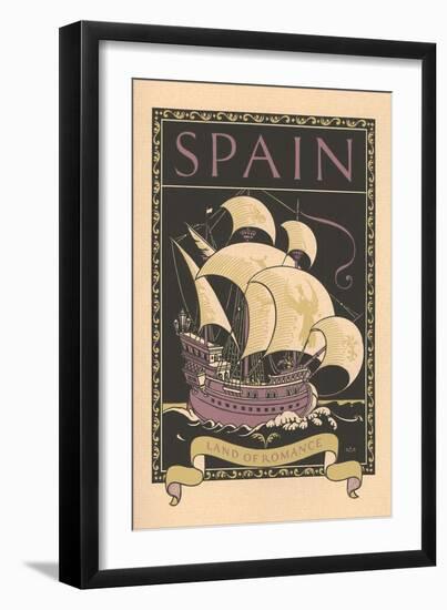 Travel Poster for Spain-null-Framed Art Print