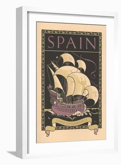 Travel Poster for Spain-null-Framed Art Print