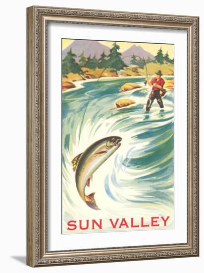 Travel Poster for Sun Valley-null-Framed Art Print