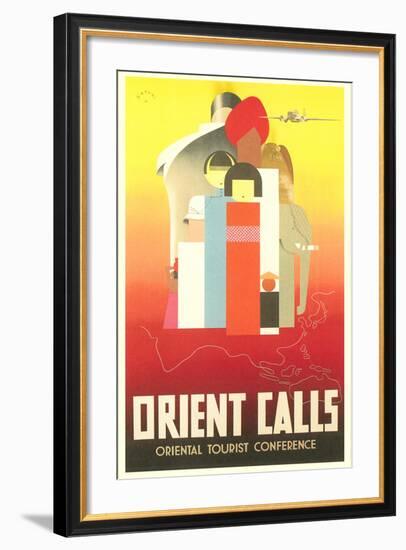 Travel Poster for the Orient-null-Framed Art Print