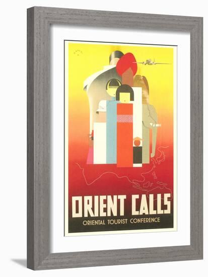 Travel Poster for the Orient-null-Framed Art Print