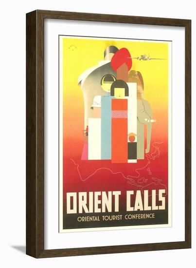 Travel Poster for the Orient--Framed Art Print