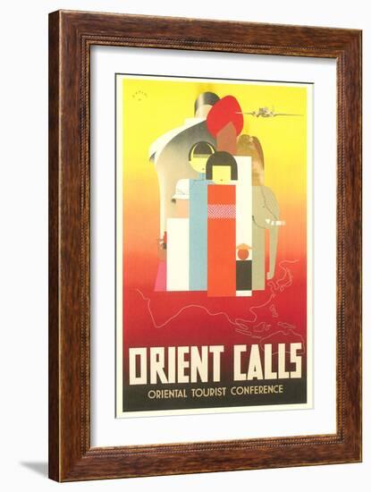 Travel Poster for the Orient-null-Framed Art Print