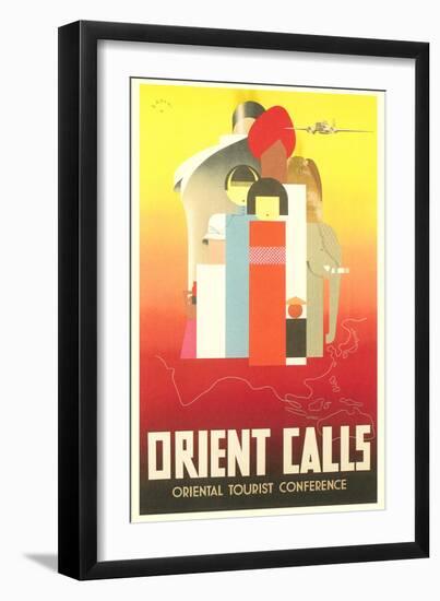 Travel Poster for the Orient-null-Framed Art Print