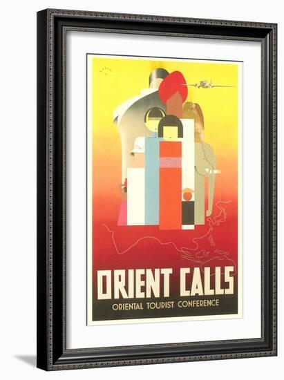 Travel Poster for the Orient-null-Framed Art Print