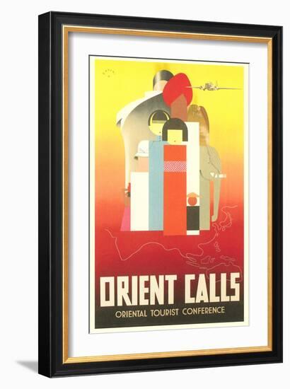 Travel Poster for the Orient-null-Framed Art Print