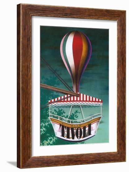 Travel Poster for Tivoli-null-Framed Art Print