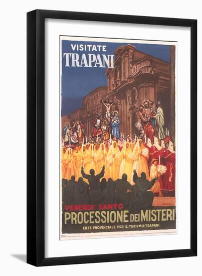 Travel Poster for Trapani-null-Framed Art Print