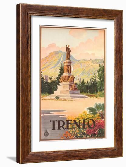 Travel Poster for Trento-null-Framed Art Print