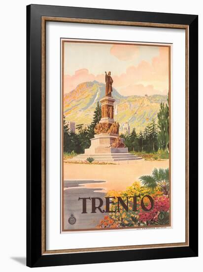 Travel Poster for Trento-null-Framed Art Print