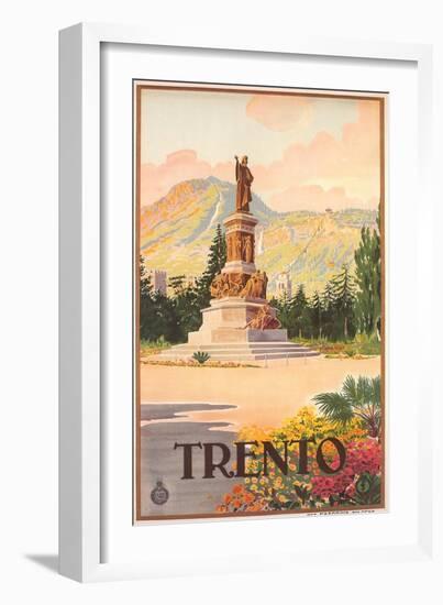 Travel Poster for Trento-null-Framed Art Print