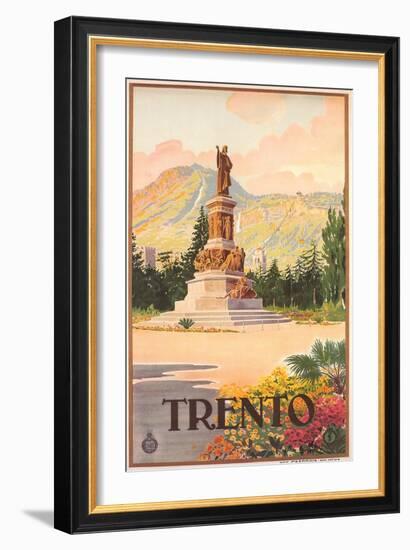 Travel Poster for Trento-null-Framed Art Print