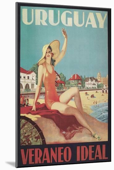 Travel Poster for Uruguay-Found Image Press-Mounted Giclee Print