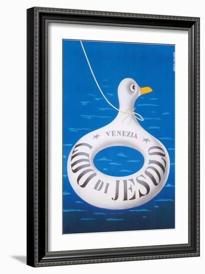 Travel Poster for Venice Lido-null-Framed Art Print