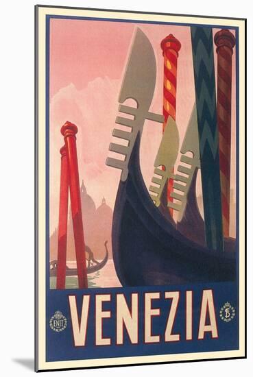 Travel Poster for Venice-null-Mounted Art Print