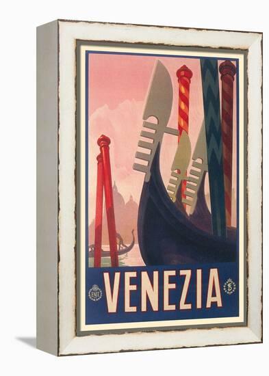 Travel Poster for Venice-null-Framed Stretched Canvas