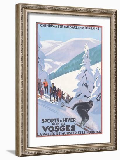 Travel Poster for Vosges-null-Framed Premium Giclee Print