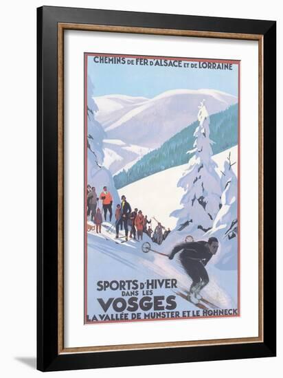 Travel Poster for Vosges-null-Framed Premium Giclee Print