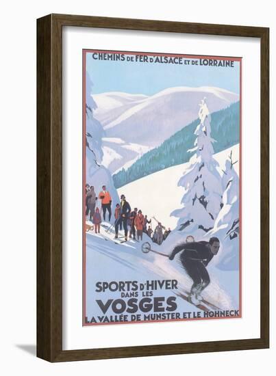 Travel Poster for Vosges-null-Framed Art Print