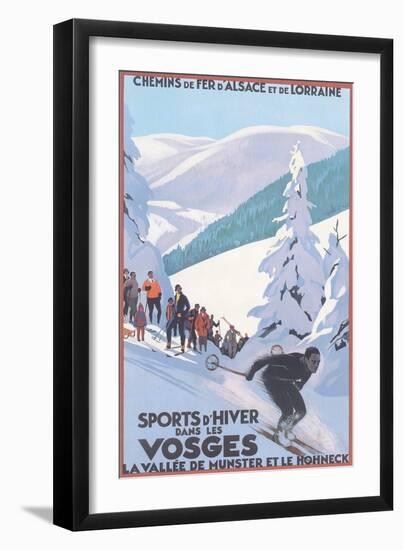 Travel Poster for Vosges-null-Framed Art Print