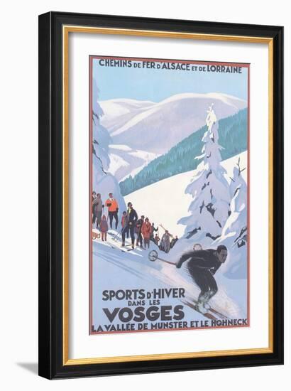Travel Poster for Vosges-null-Framed Art Print