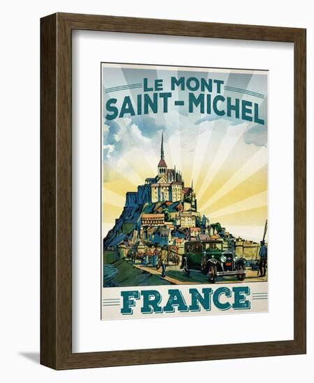 Travel Poster - France-The Saturday Evening Post-Framed Giclee Print