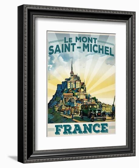 Travel Poster - France-The Saturday Evening Post-Framed Giclee Print