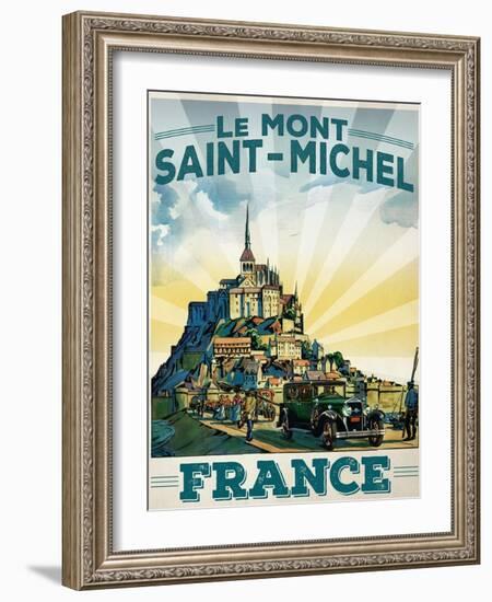 Travel Poster - France-The Saturday Evening Post-Framed Giclee Print