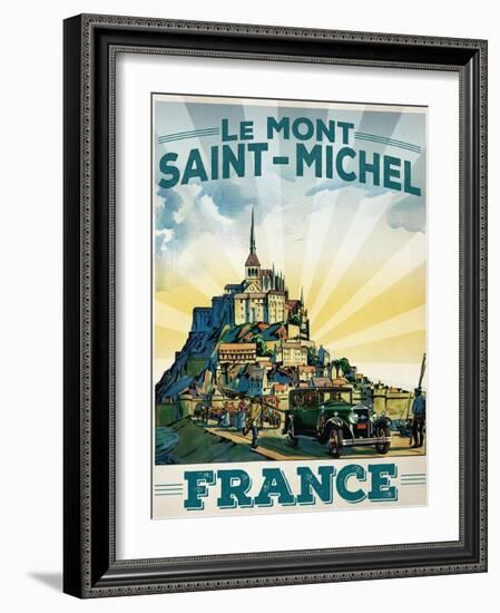 Travel Poster - France-The Saturday Evening Post-Framed Giclee Print