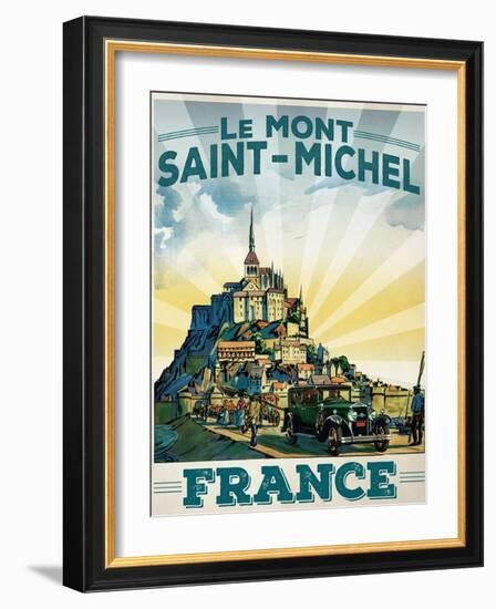 Travel Poster - France-The Saturday Evening Post-Framed Giclee Print