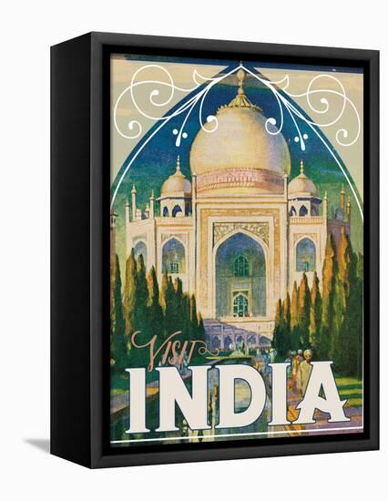 Travel Poster - India-The Saturday Evening Post-Framed Premier Image Canvas