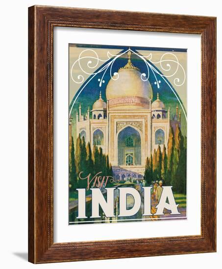 Travel Poster - India-The Saturday Evening Post-Framed Giclee Print