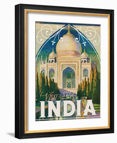 Travel Poster - India-The Saturday Evening Post-Framed Giclee Print