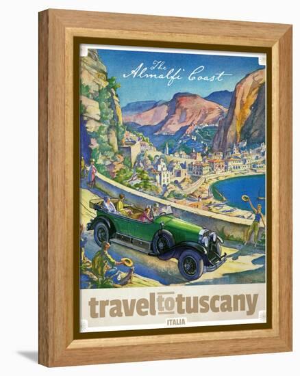 Travel Poster - Italy-The Saturday Evening Post-Framed Premier Image Canvas