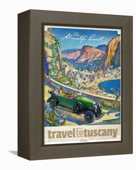 Travel Poster - Italy-The Saturday Evening Post-Framed Premier Image Canvas