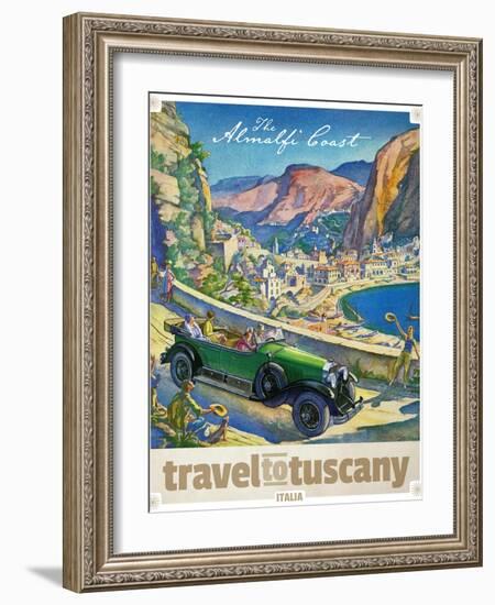 Travel Poster - Italy-The Saturday Evening Post-Framed Giclee Print