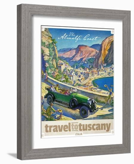 Travel Poster - Italy-The Saturday Evening Post-Framed Giclee Print