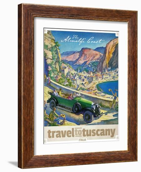 Travel Poster - Italy-The Saturday Evening Post-Framed Giclee Print