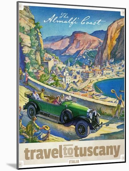 Travel Poster - Italy-The Saturday Evening Post-Mounted Giclee Print