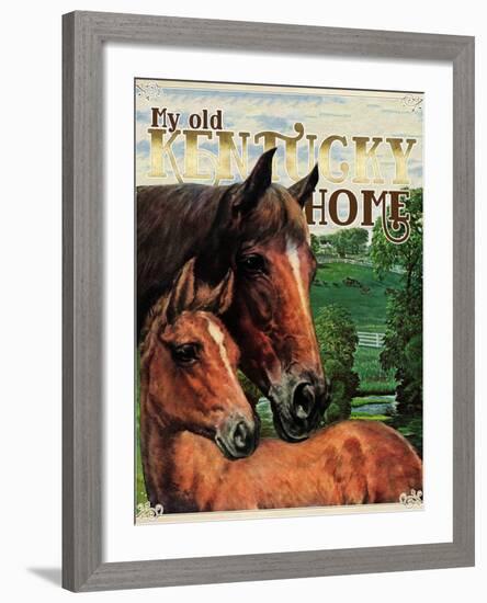 Travel Poster - Kentucky-The Saturday Evening Post-Framed Giclee Print