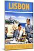 Travel Poster - Lisbon-The Saturday Evening Post-Mounted Giclee Print