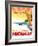 Travel Poster - Michigan-The Saturday Evening Post-Framed Giclee Print