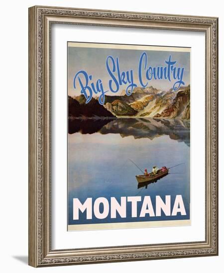 Travel Poster - Montana-The Saturday Evening Post-Framed Giclee Print