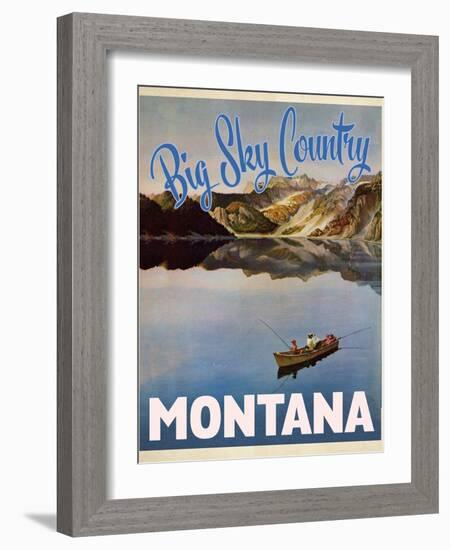 Travel Poster - Montana-The Saturday Evening Post-Framed Giclee Print