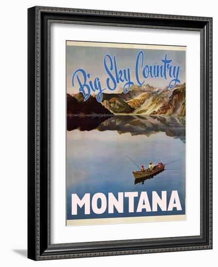 Travel Poster - Montana-The Saturday Evening Post-Framed Giclee Print