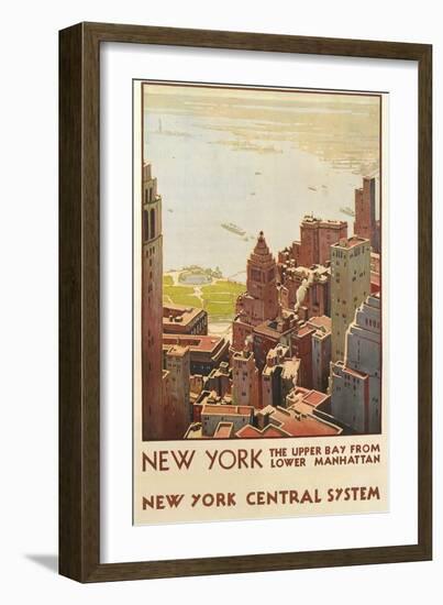 Travel Poster, New York City-null-Framed Art Print