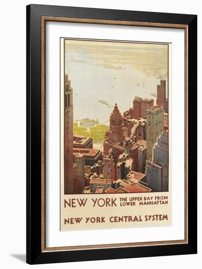 Travel Poster, New York City-null-Framed Art Print