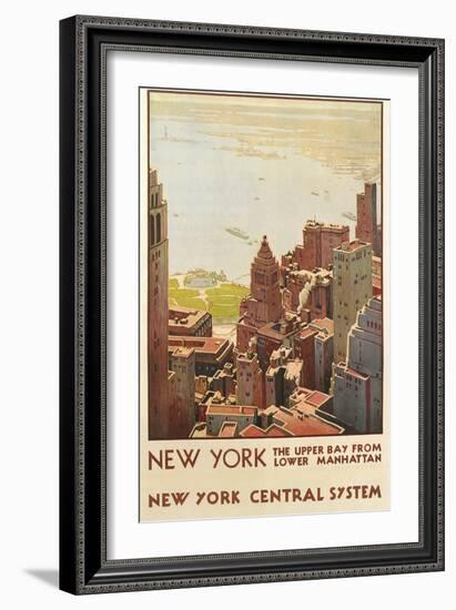 Travel Poster, New York City-null-Framed Art Print