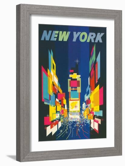 Travel Poster, New York City-null-Framed Art Print